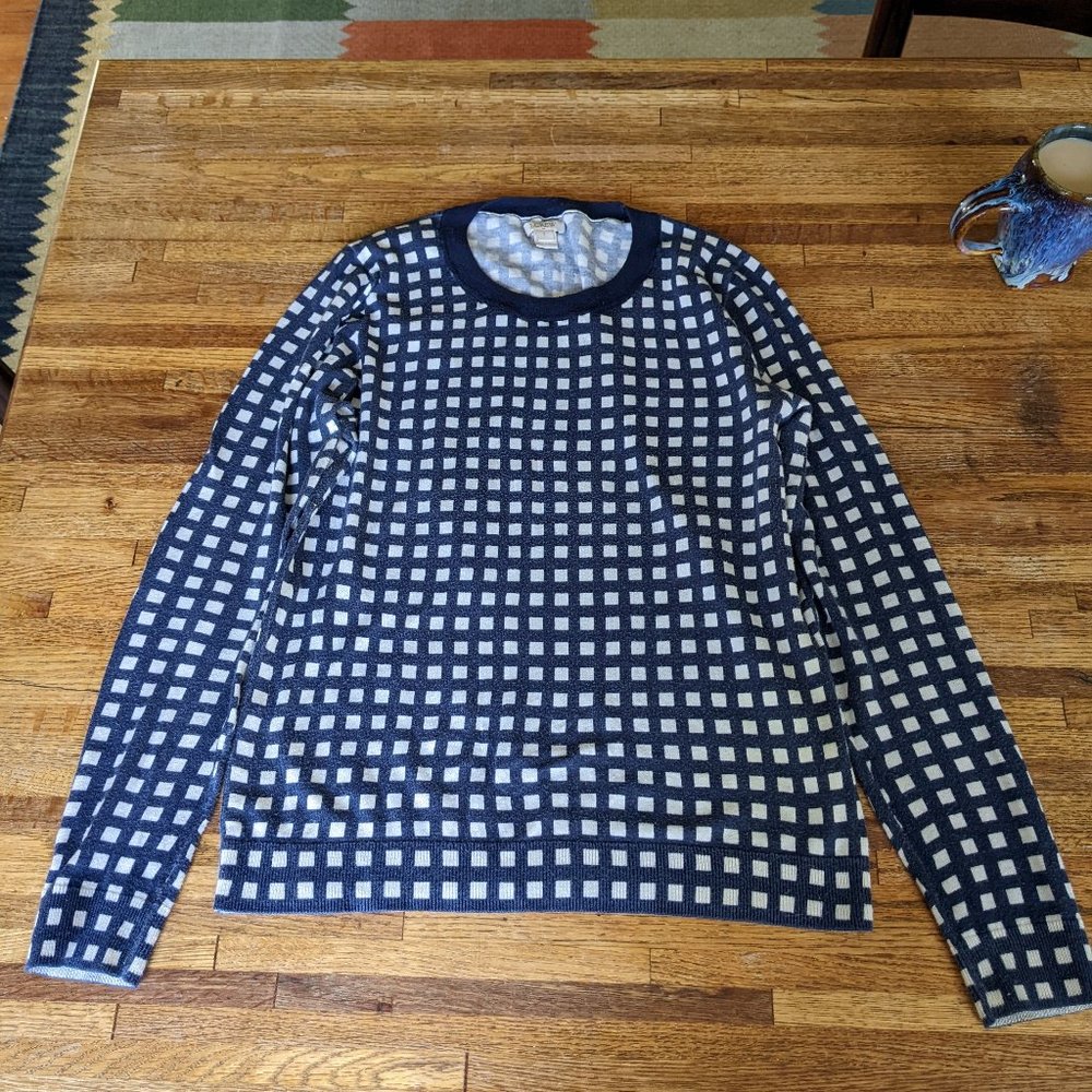 J Crew cotton knit sweater size small